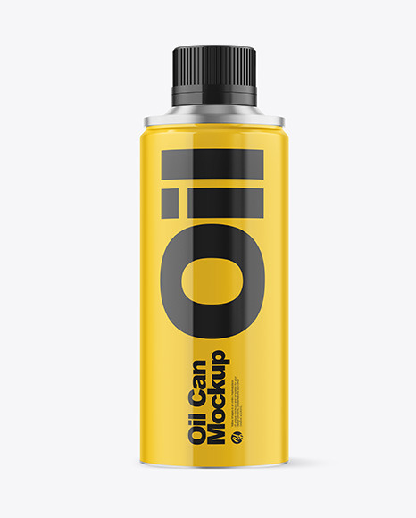 Glossy Oil Tin Can Mockup - Olive oil tin can mockup