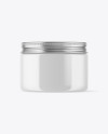 Glossy Plastic Jar Mockup