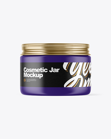 Matte Plastic Jar Mockup - Plastic jar mockup