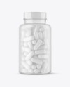 Frosted Pills Bottle Mockup