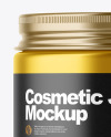 Metallic Cosmetic Jar Mockup Metallic Cosmetic Jar Mockup