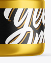 Metallic Cosmetic Jar Mockup Metallic Cosmetic Jar Mockup