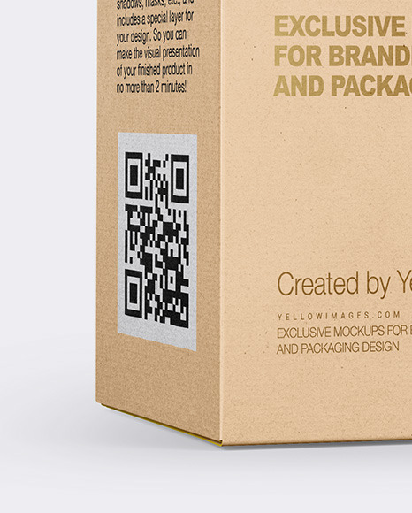 Kraft Paper Box Mockup