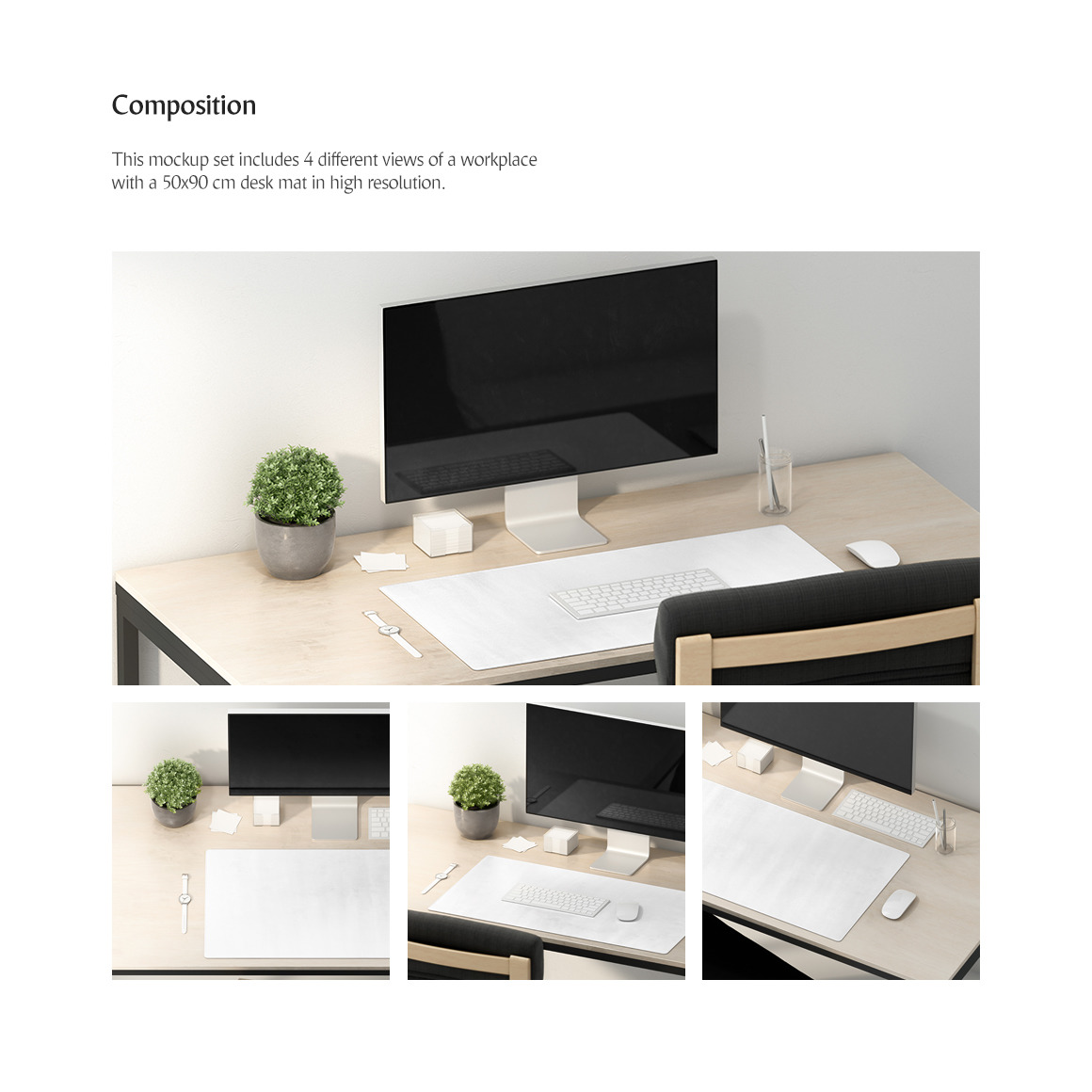 Desk Mat Mockups Set Desk Mat Mockups Set