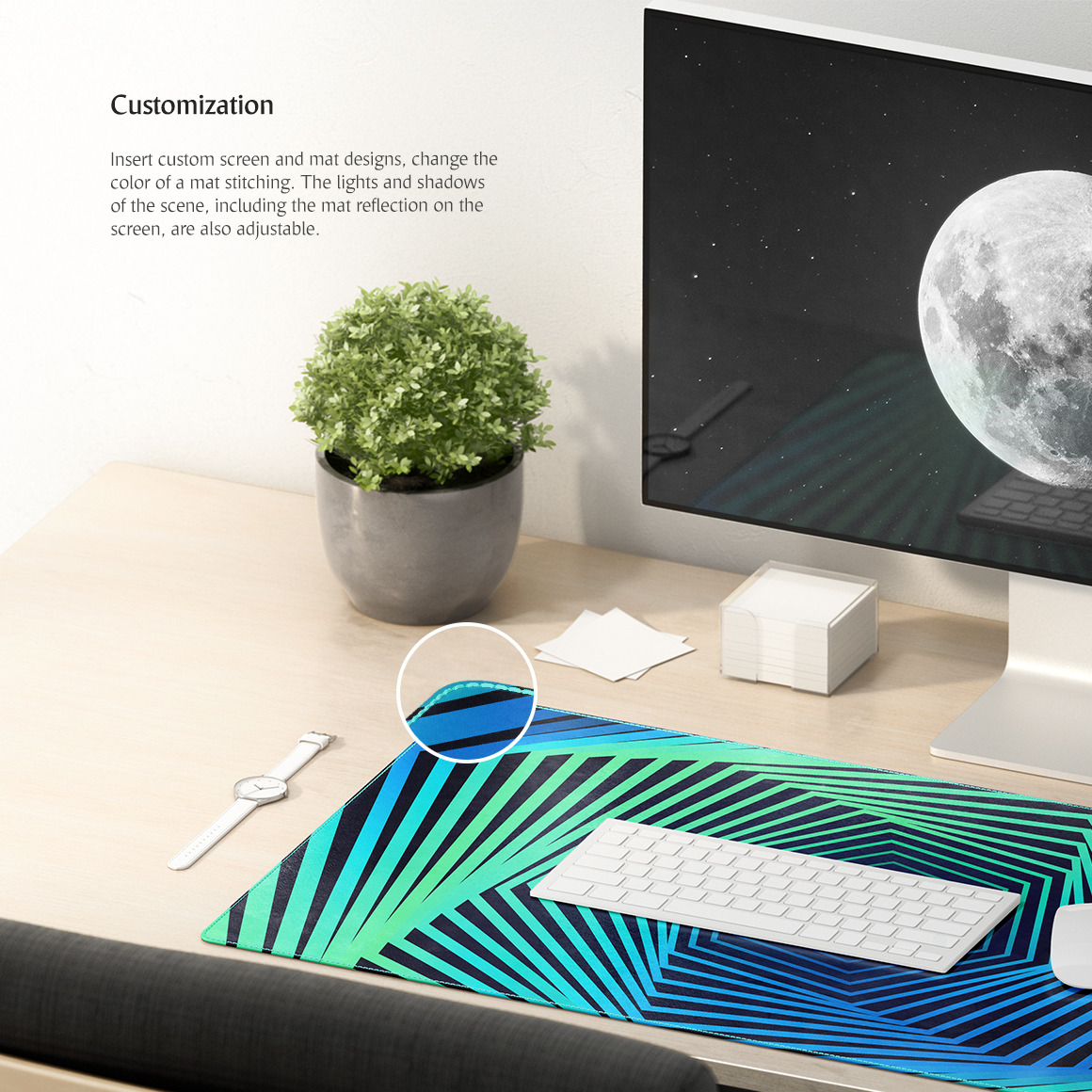 Desk Mat Mockups Set