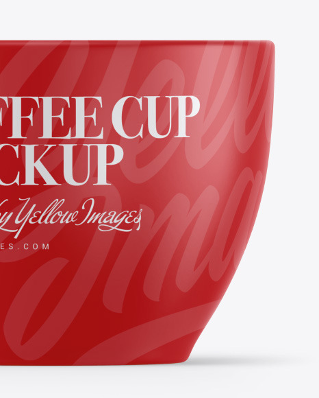 Matte Coffee Cup Mockup