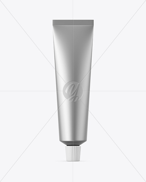 Metallic Cosmetic Tube Mockup Metallic Cosmetic Tube Mockup