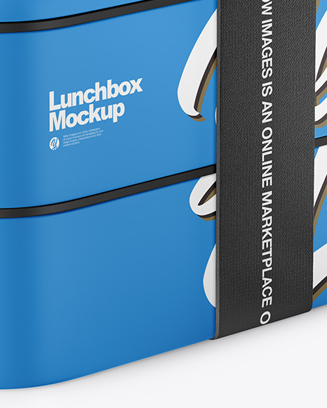 Matte Lunch Box Mockup