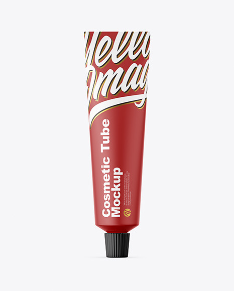 Matte Cosmetic Tube Mockup