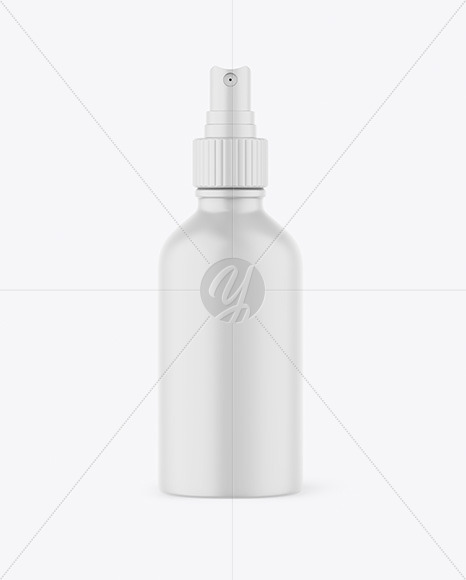 Matte Spray Bottle Mockup