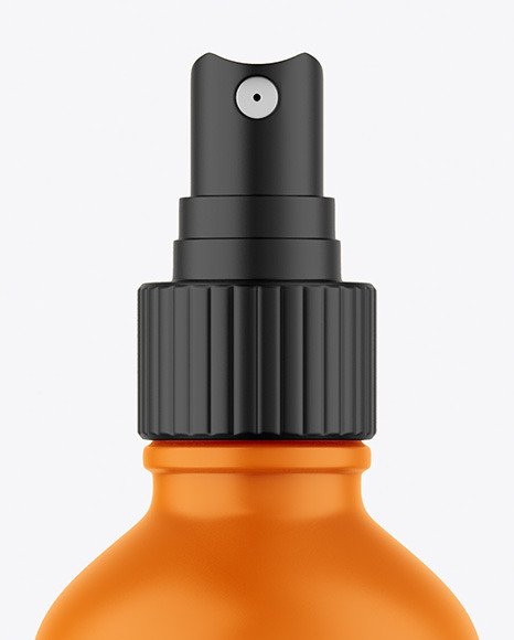 Matte Spray Bottle Mockup