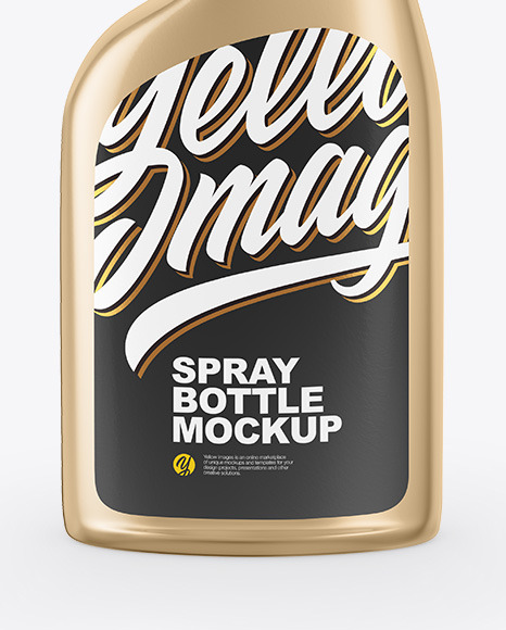 Metallic Trigger Spray Bottle Mockup