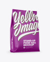 Matte Stand-Up Bag Mockup - Half Side View