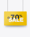 Matte Discount Sign Mockup