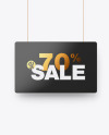 Matte Discount Sign Mockup