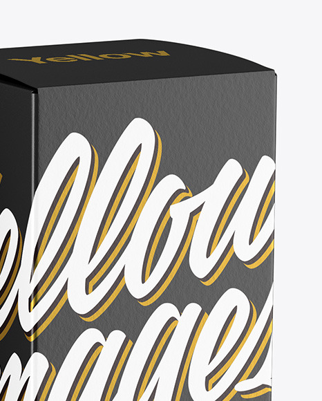 Amber Dropper Bottle with Box Mockup