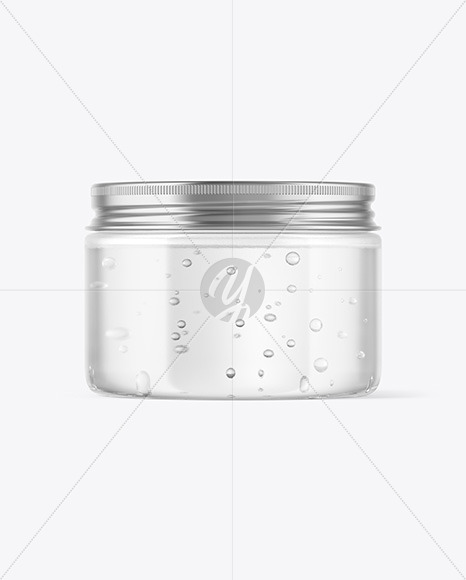 Clear Cosmetic Jar Mockup