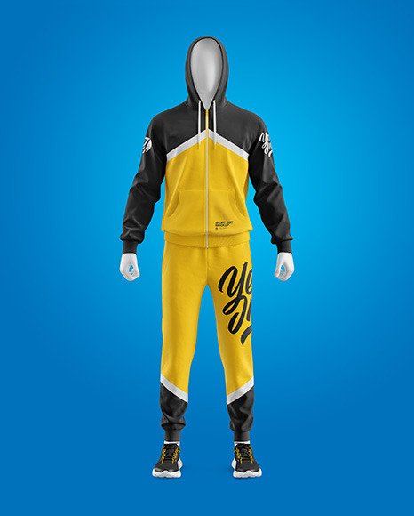 Men's Sport Suit Mockup - Front View