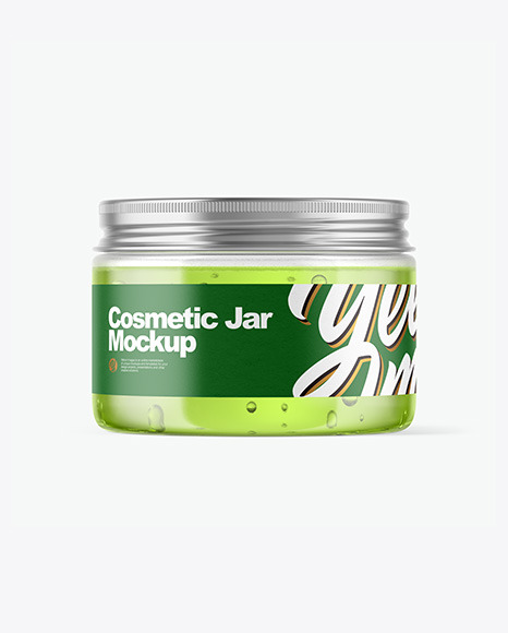 Clear Cosmetic Jar Mockup Clear Cosmetic Jar Mockup