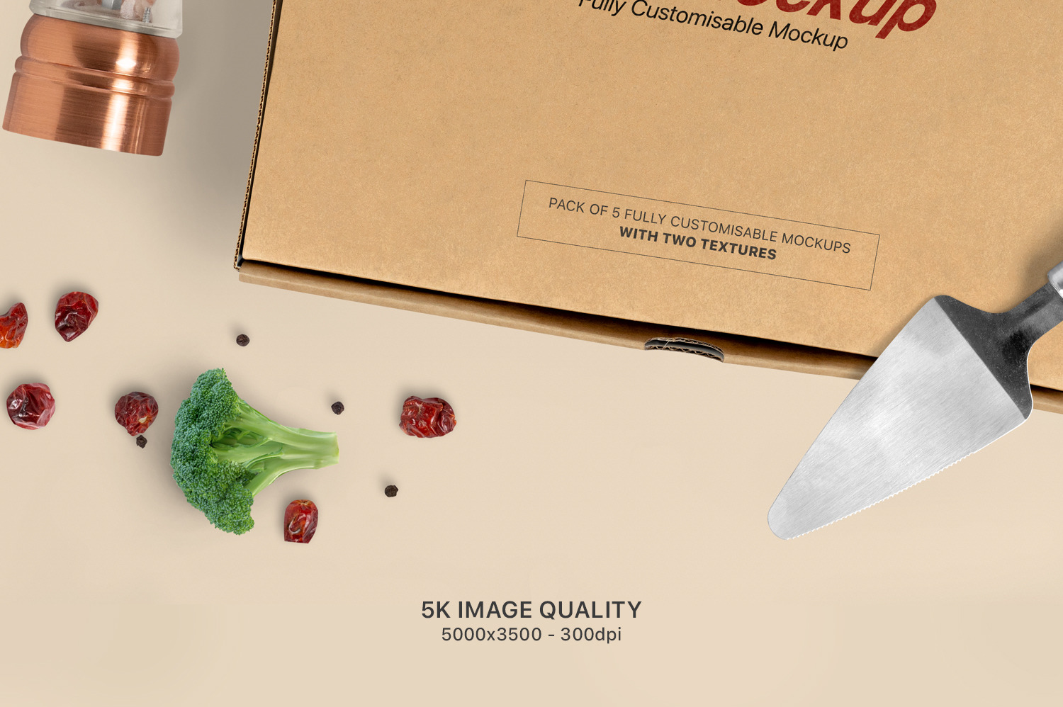 Pizza Box Mockups - Set of 5 Pizza Box Mockups - Set of 5