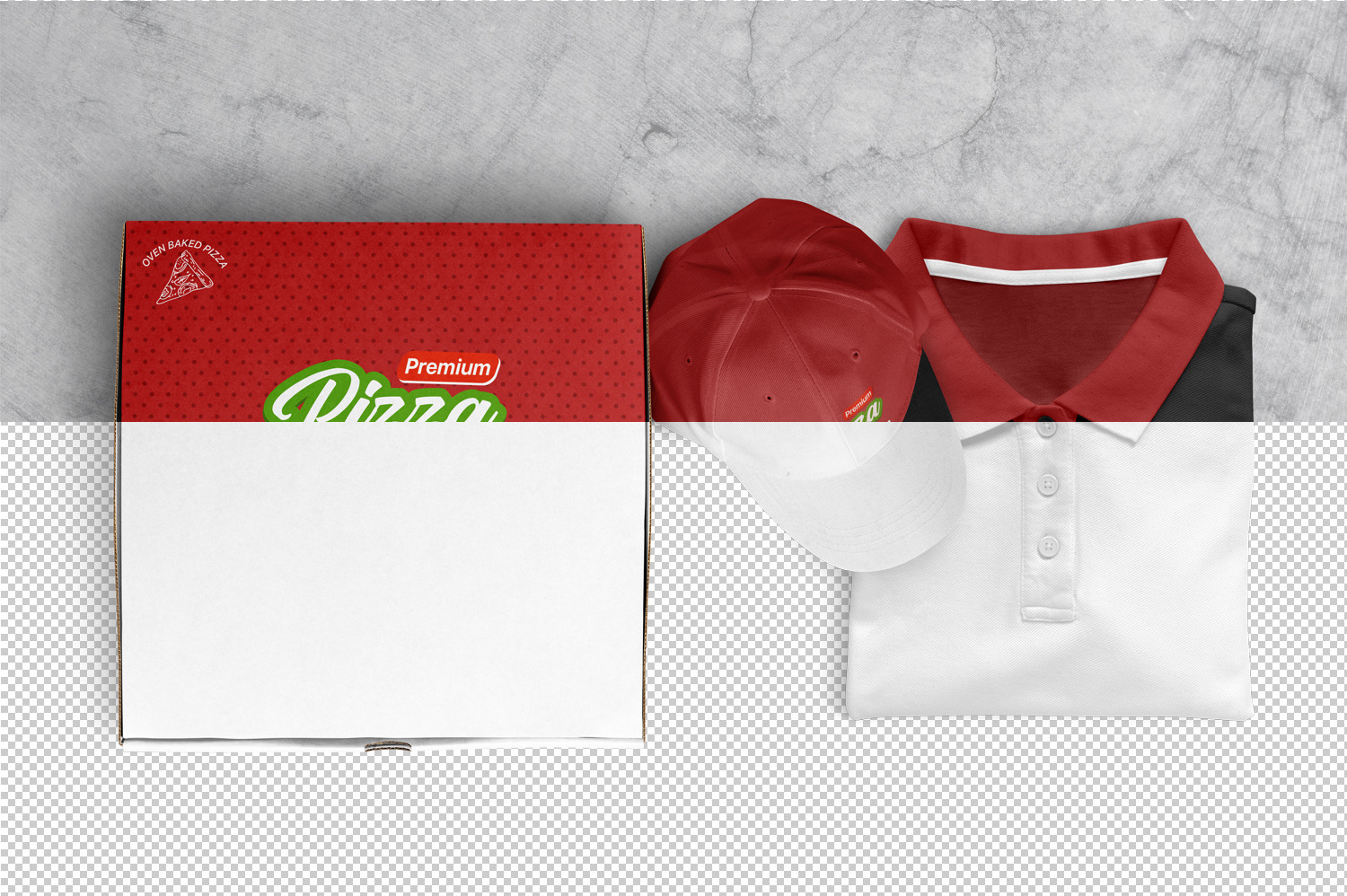 Pizza Box Mockups - Set of 5