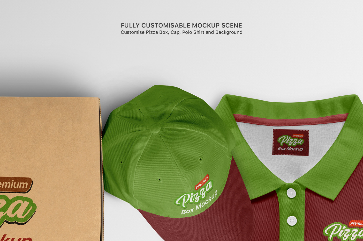 Pizza Box Mockups - Set of 5