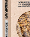 Kraft Paper Box with Muesli Mockup