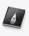 Hardcover Book w/ Glossy Cover Mockup