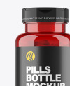 Red Pills Bottle Mockup