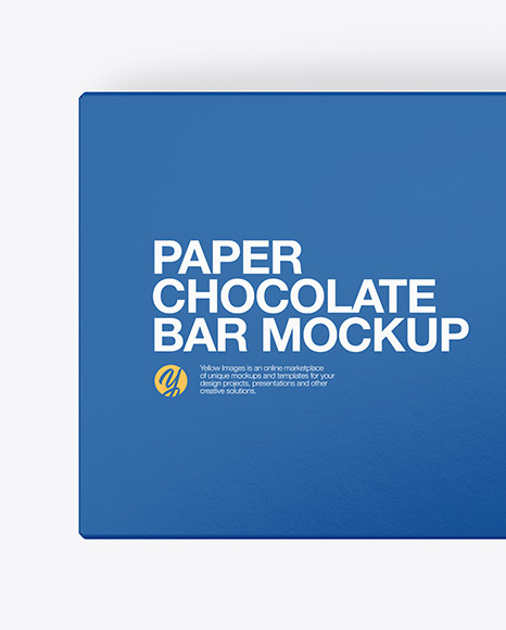 Paper Chocolate Bar Mockup