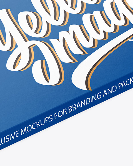 Paper Chocolate Bar Mockup