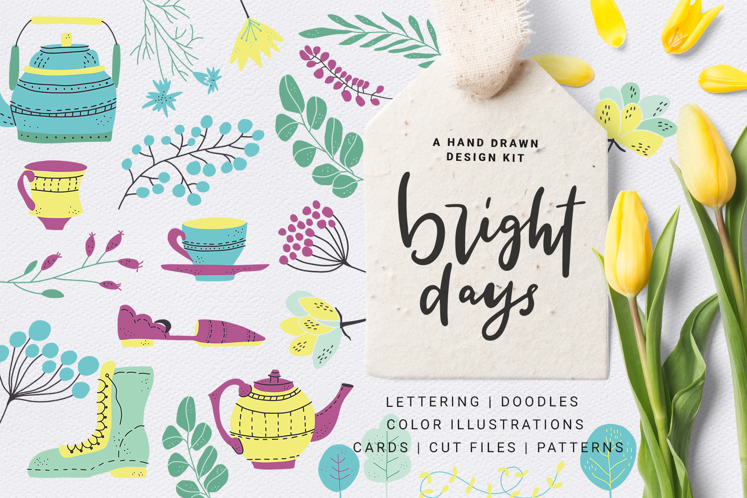 Bright Days - spring design kit