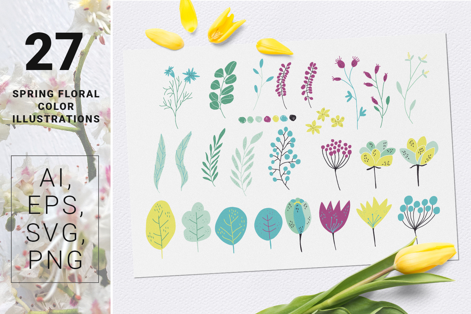 Bright Days - spring design kit