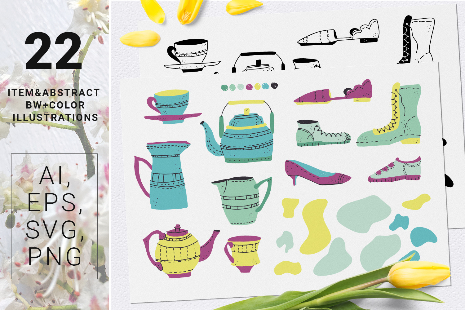 Bright Days - spring design kit