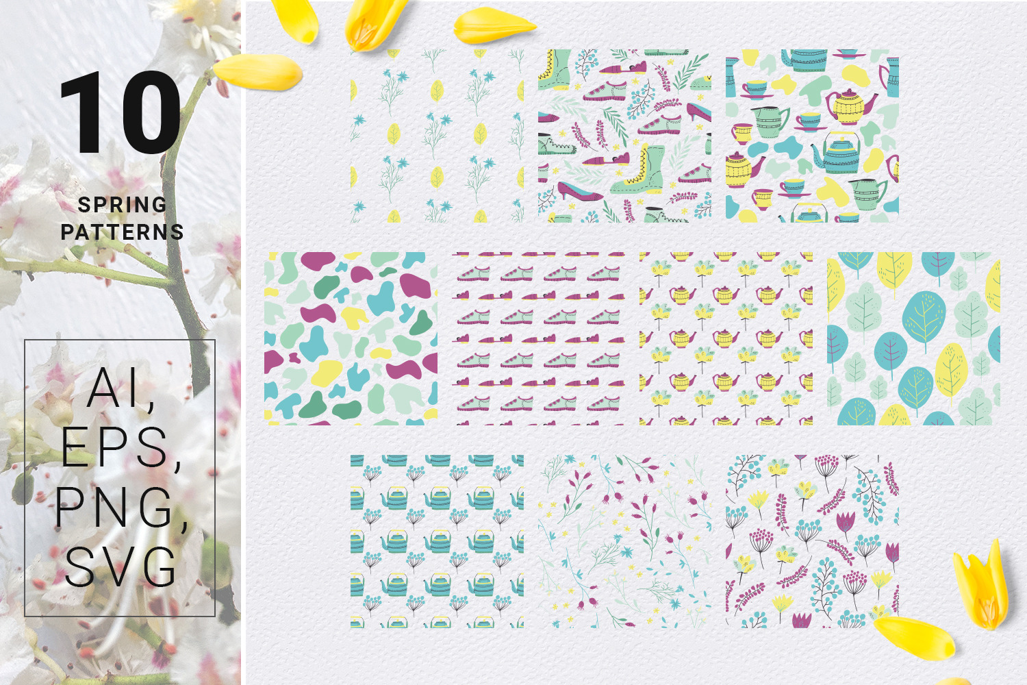 Bright Days - spring design kit