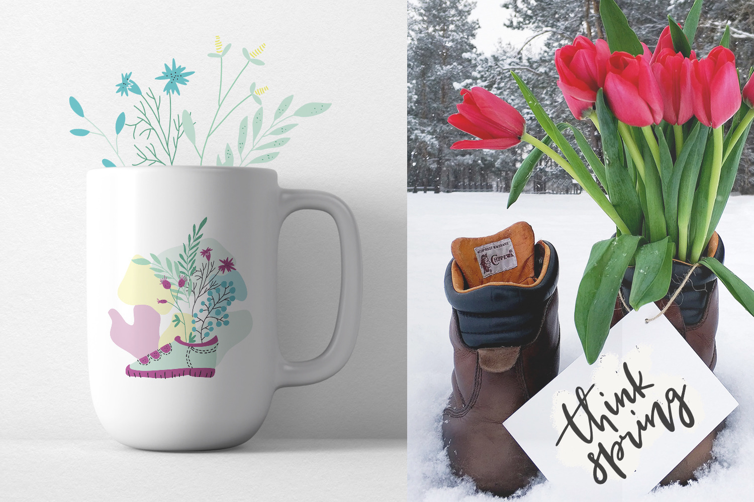 Bright Days - spring design kit