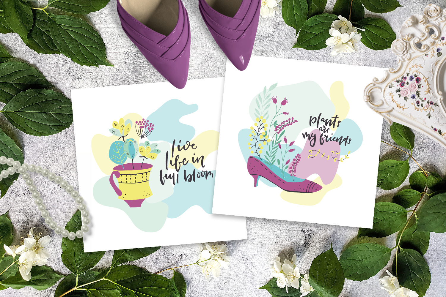 Bright Days - spring design kit