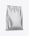 Metallic Stand-Up Bag Mockup - Half Side View