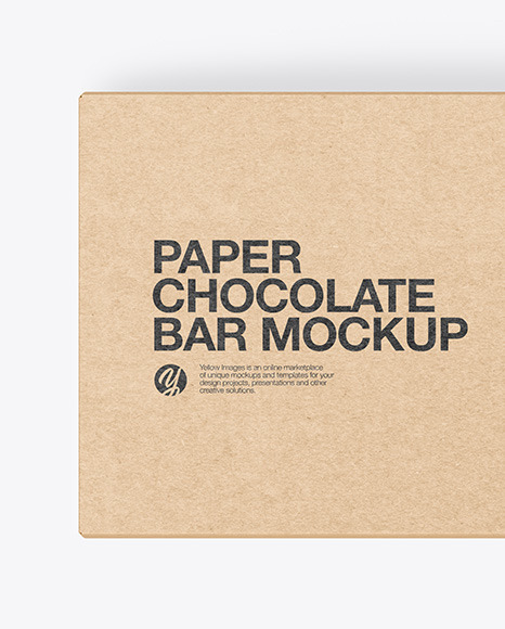 Kraft Paper Chocolate Bar Mockup