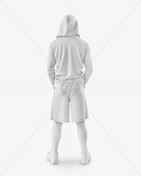 Men Compression Suit Mockup – Back View