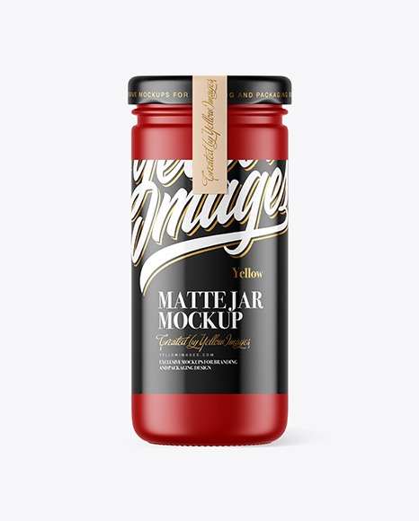 Matte Jar Mockup - Download+Psd+Mockup+Ceaser+Food+Front+View+Glass+Glossy+Glossy+Cap+Jar+Metallic+Cap+Mockup+Pack+...