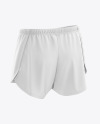 Men’s Split Shorts mockup (Back Half Side View)