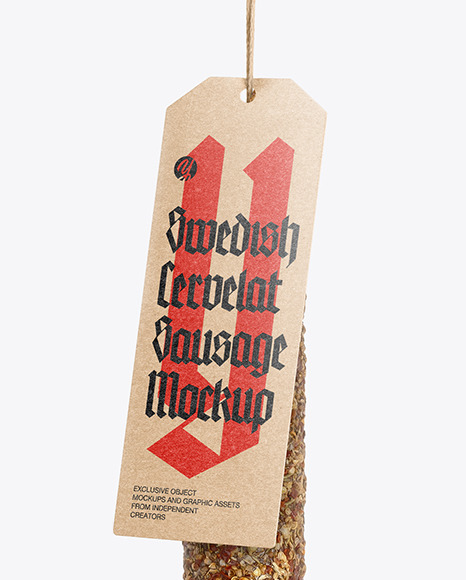 Cervelat Sausage Mockup Cervelat Sausage Mockup