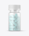 Frosted Pills Bottle Mockup