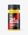 Glossy Pills Bottle Mockup