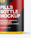 Glossy Pills Bottle Mockup