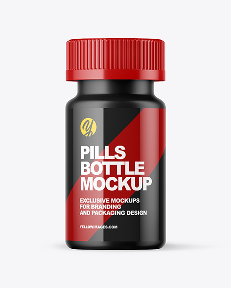 Matte Pills Bottle Mockup - 5+Supplement+Capsule+Bottle+Mockups