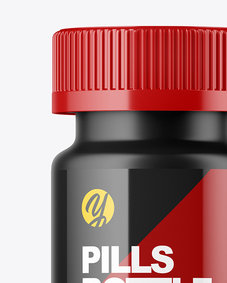 Matte Pills Bottle Mockup