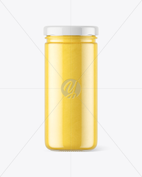 Clear Glass Jar with Ghee Clarified Butter Mockup Clear Glass Jar with Ghee Clarified Butter Mockup