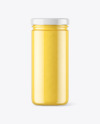 Clear Glass Jar with Ghee Clarified Butter Mockup Clear Glass Jar with Ghee Clarified Butter Mockup